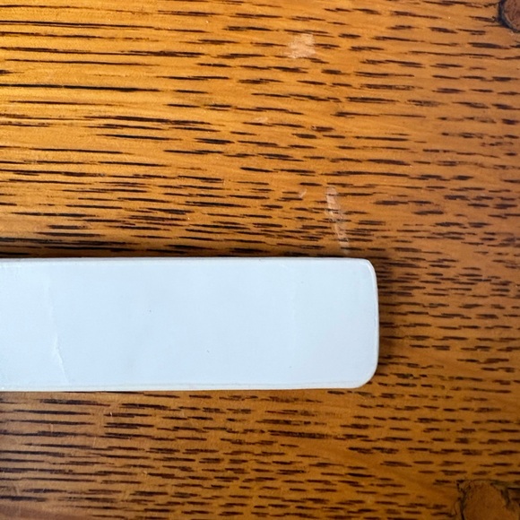 J Crew Cream Patent Leather Gold Square Buckle Belt Classic Skinny 3/4” 39” GUC - Picture 5 of 10